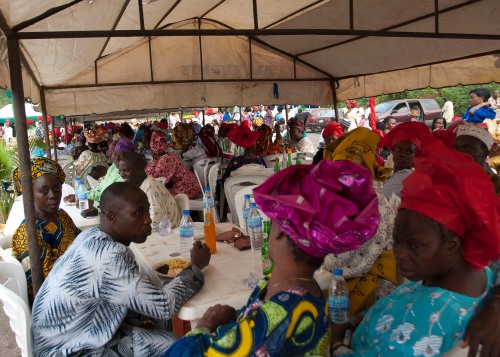 guests at a Yoruba engagement